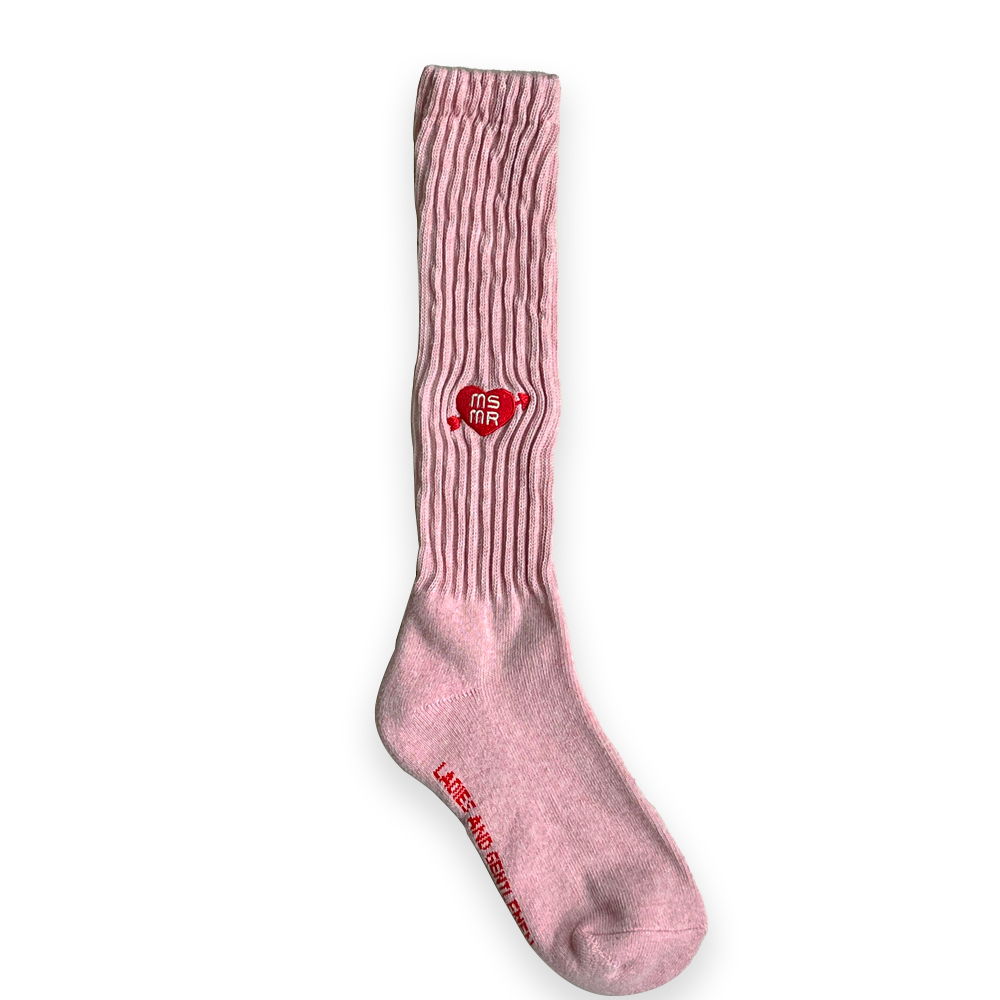 Cupid Heart logo socks Pink