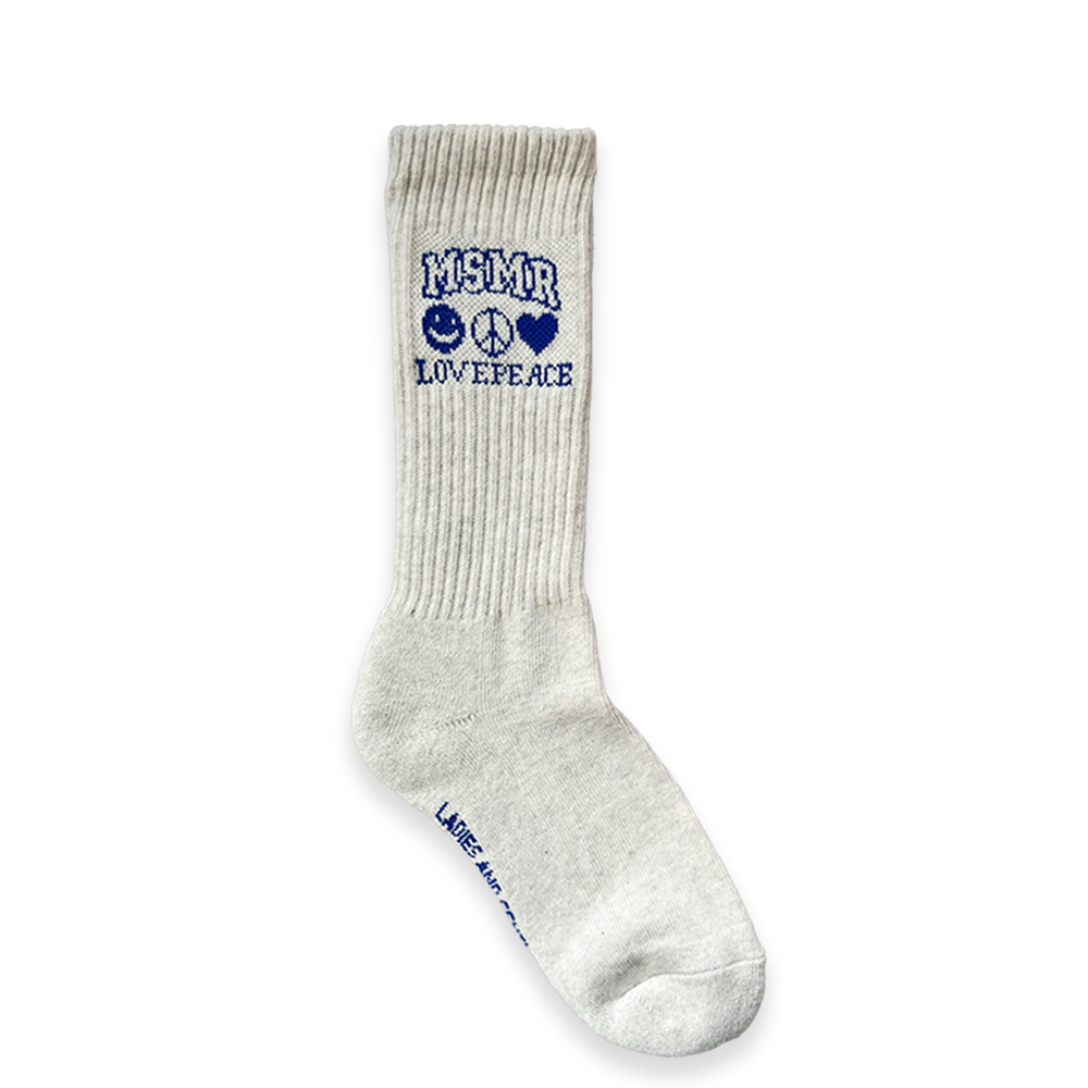 Love peace logo socks Oatmeal