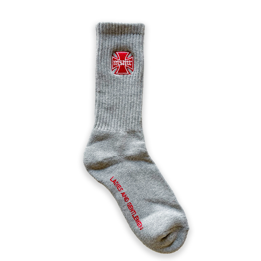 Cross logo socks Grey