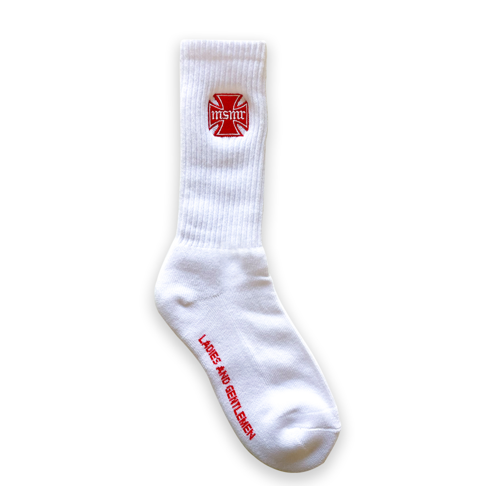Cross logo socks White