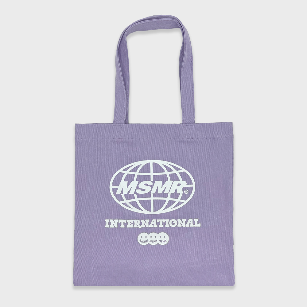 Global logo eco bag Purple