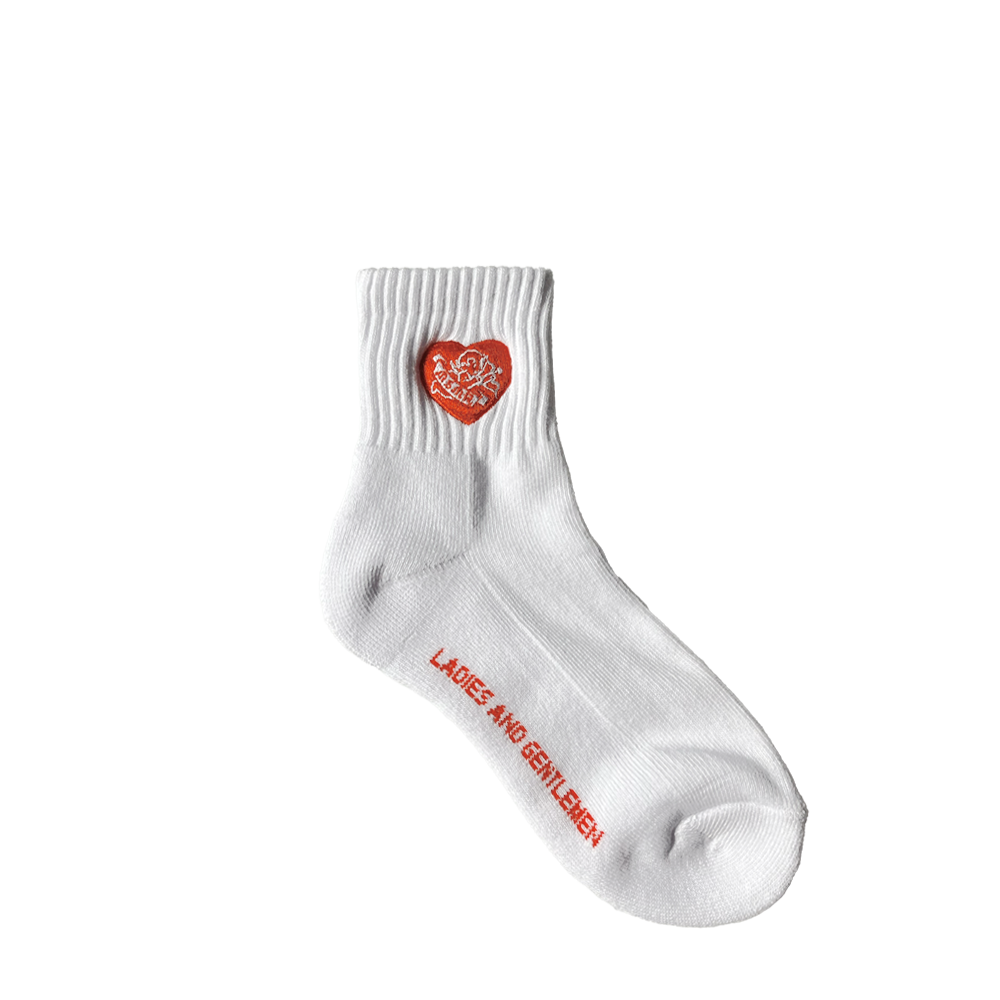 Angel Quarter Socks White