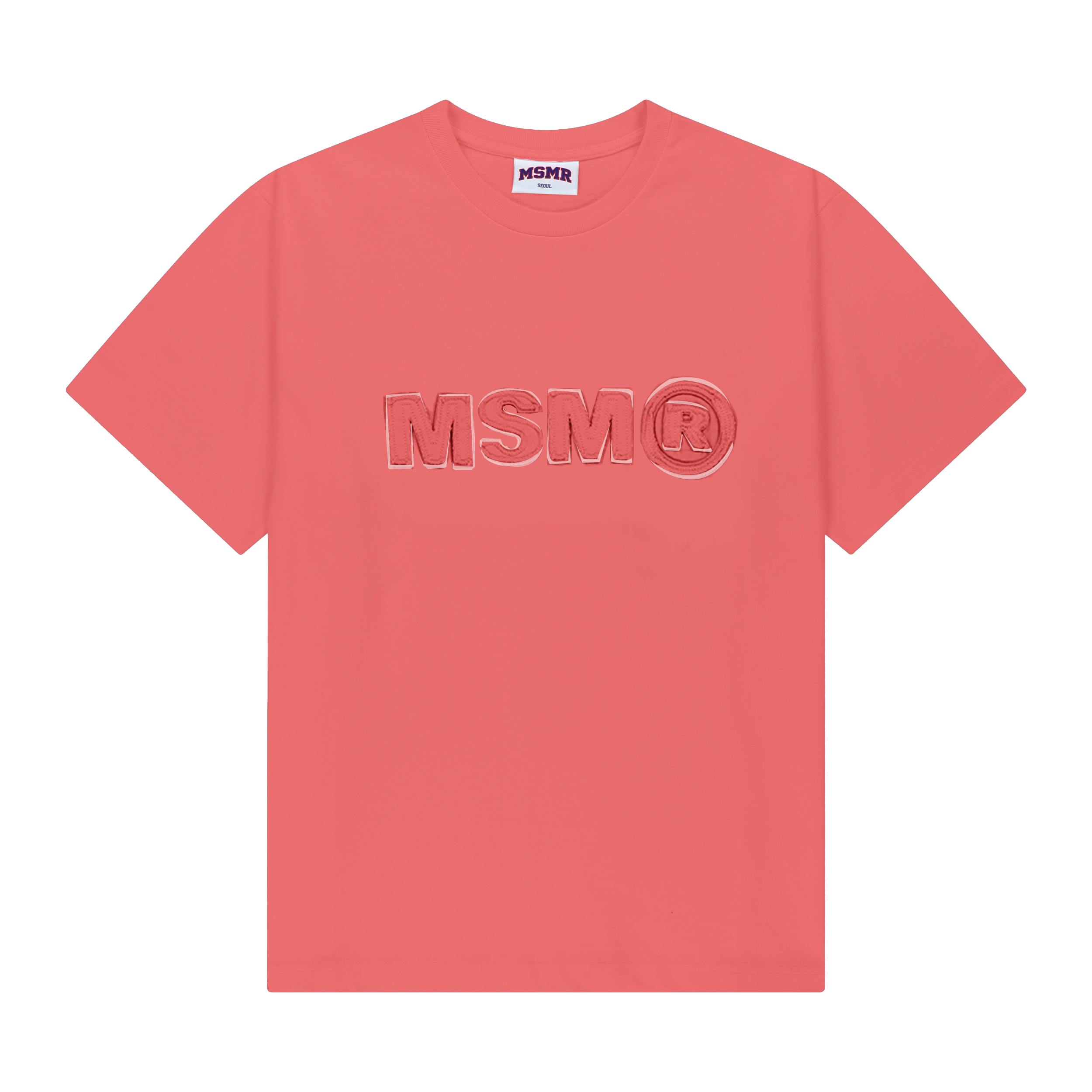 MSMR Patch Logo T-shirt Coral
