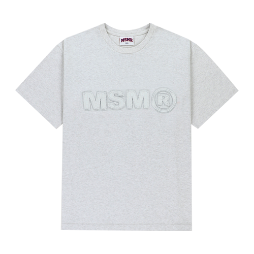 MSMR Patch Logo T-shirt L.Grey