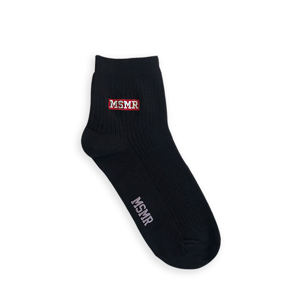 Oblong Logo Socks Black