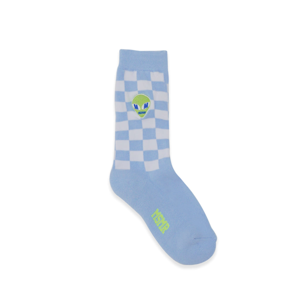 MSMR Alien Logo Socks Powder Blue